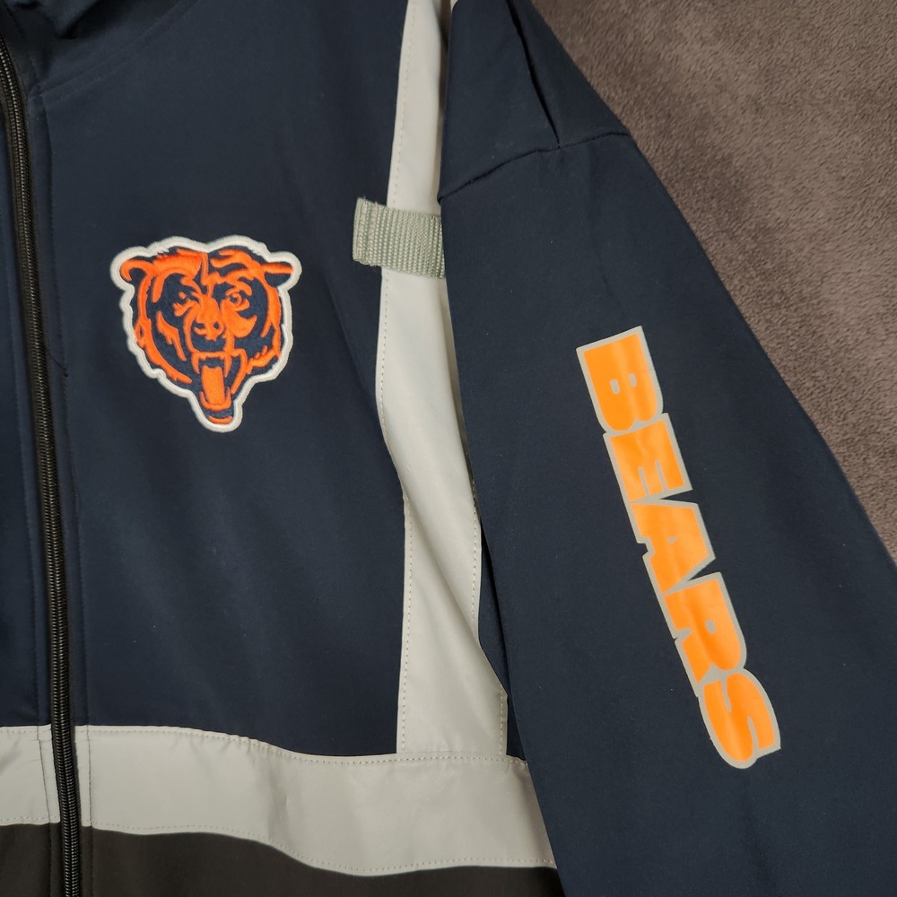Chicago Bears Safety Softshell Jacket Mens XL Navy Black Buffalo Outdoors Hi-Vis - Picture 2 of 9